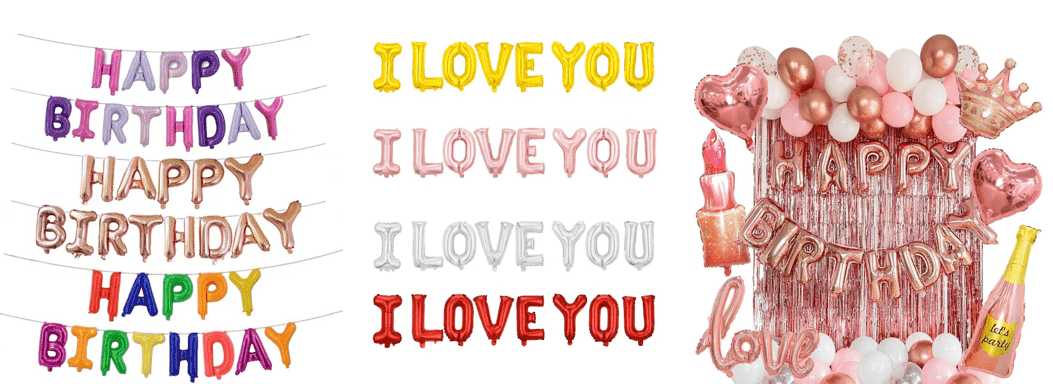 16 इंच लेटर फ़ॉइल गुब्बारे में कौन से अक्षर हैं? मुफ़्त संयोजन का समर्थन करें?