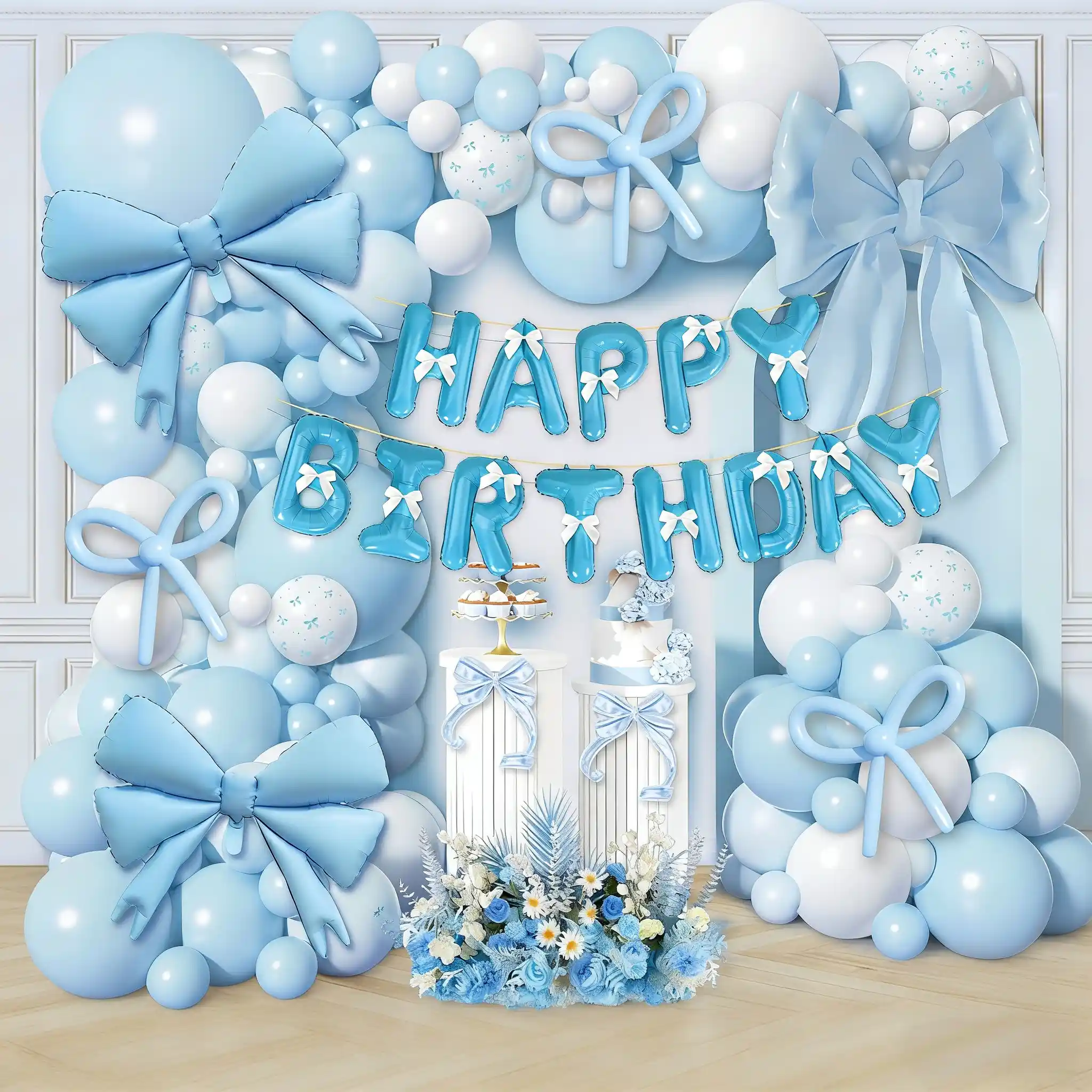 धनुष थीम वाला गुब्बारा मेहराब