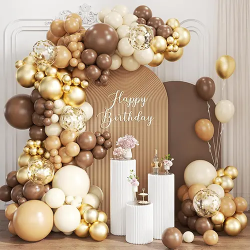 कैमल कलर बैलून आर्क किट