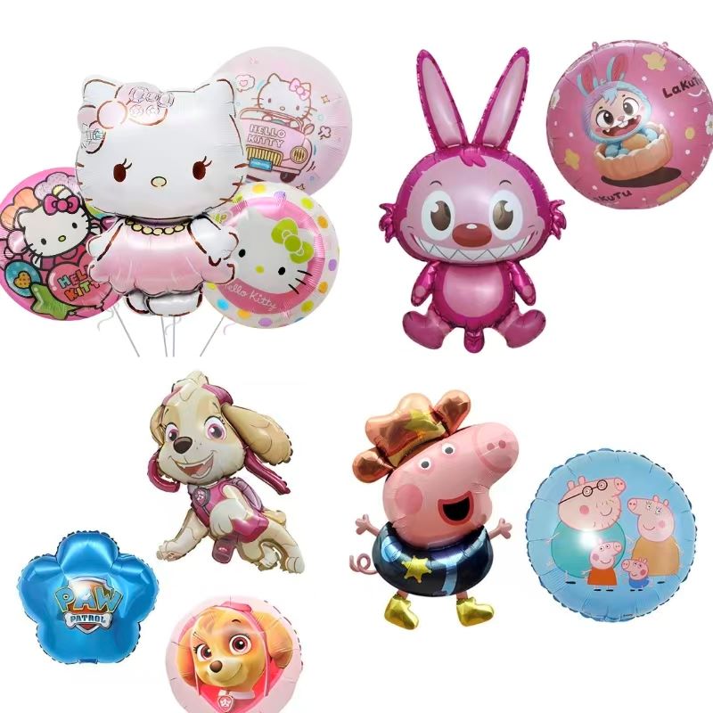 कार्टून मुद्रित फ़ॉइल गुब्बारे