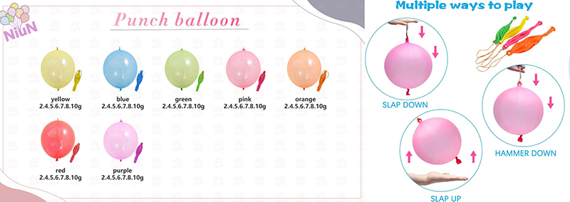 Matte Color Punch Balloon