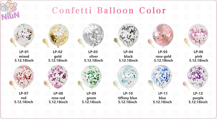 Foil confetti balloon