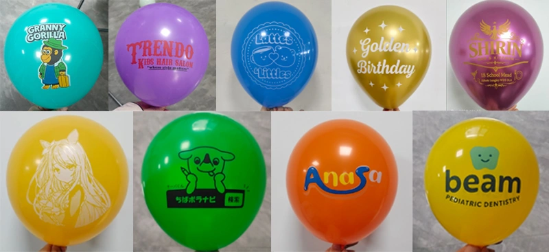 Custom printed balloons