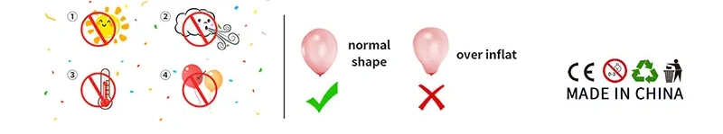 Precautions for using latex balloons