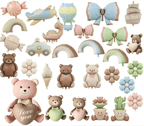 मैट फ्रॉस्टेड फ़ॉइल गुब्बारे