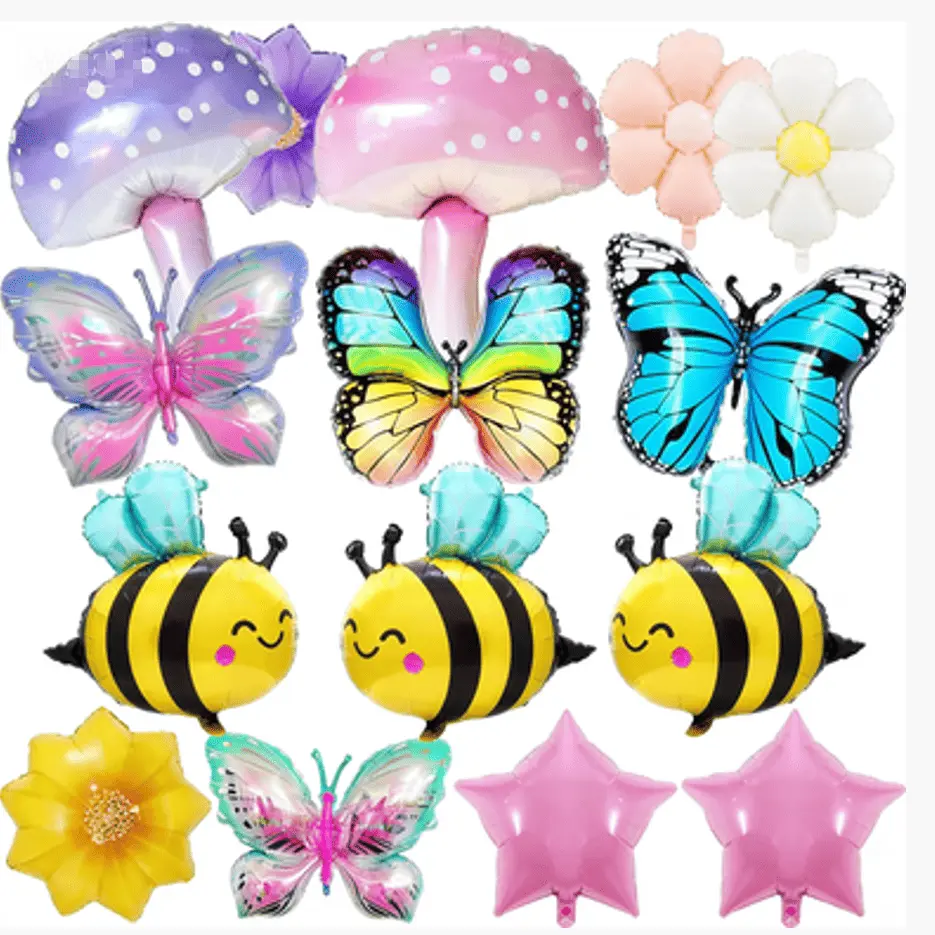 स्प्रिंग थीम वाला फ़ॉइल गुब्बारा